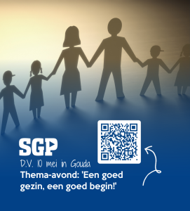 SGP organiseert avond over het gezin