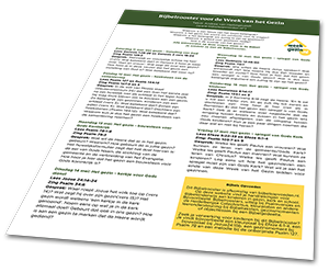 Bijbelleesrooster Week van het Gezin